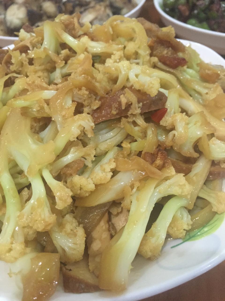 董太的私房菜--茶干炒花菜