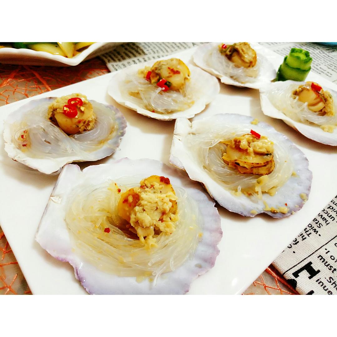 蒜蓉粉丝蒸扇贝