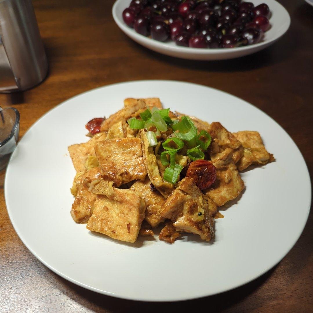 焖煎豆腐