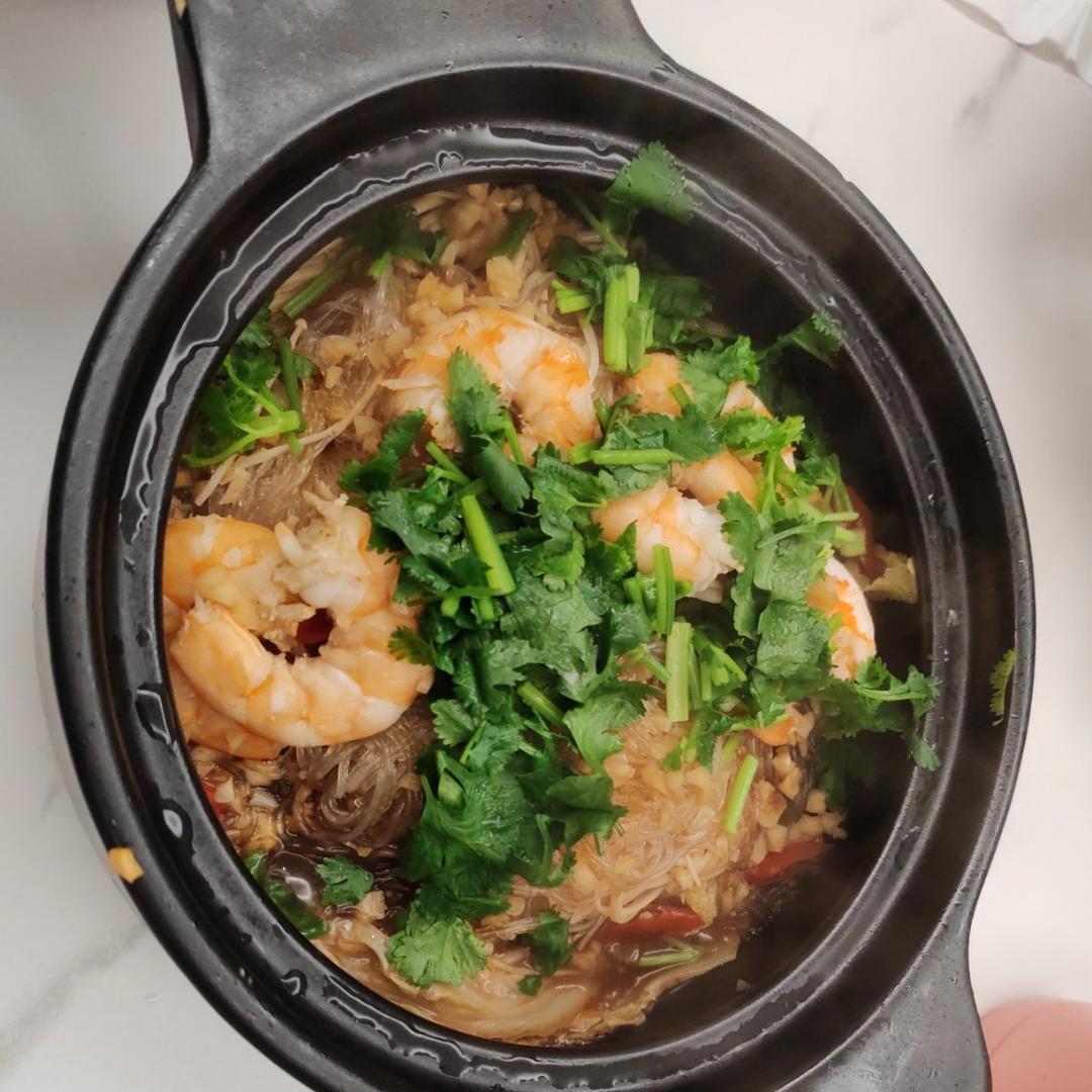 虾仁粉丝煲