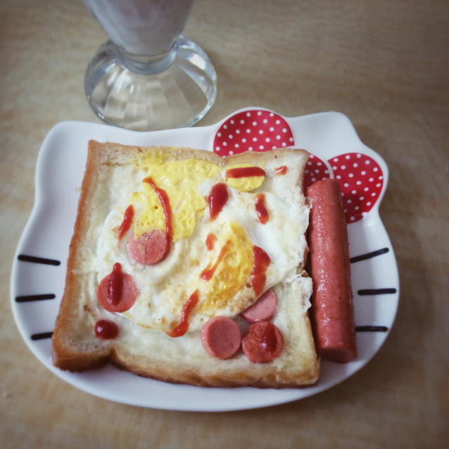 鸡蛋芝士烤吐司