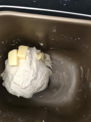 超松软北海道吐司—中种版面包机揉面的做法 步骤8
