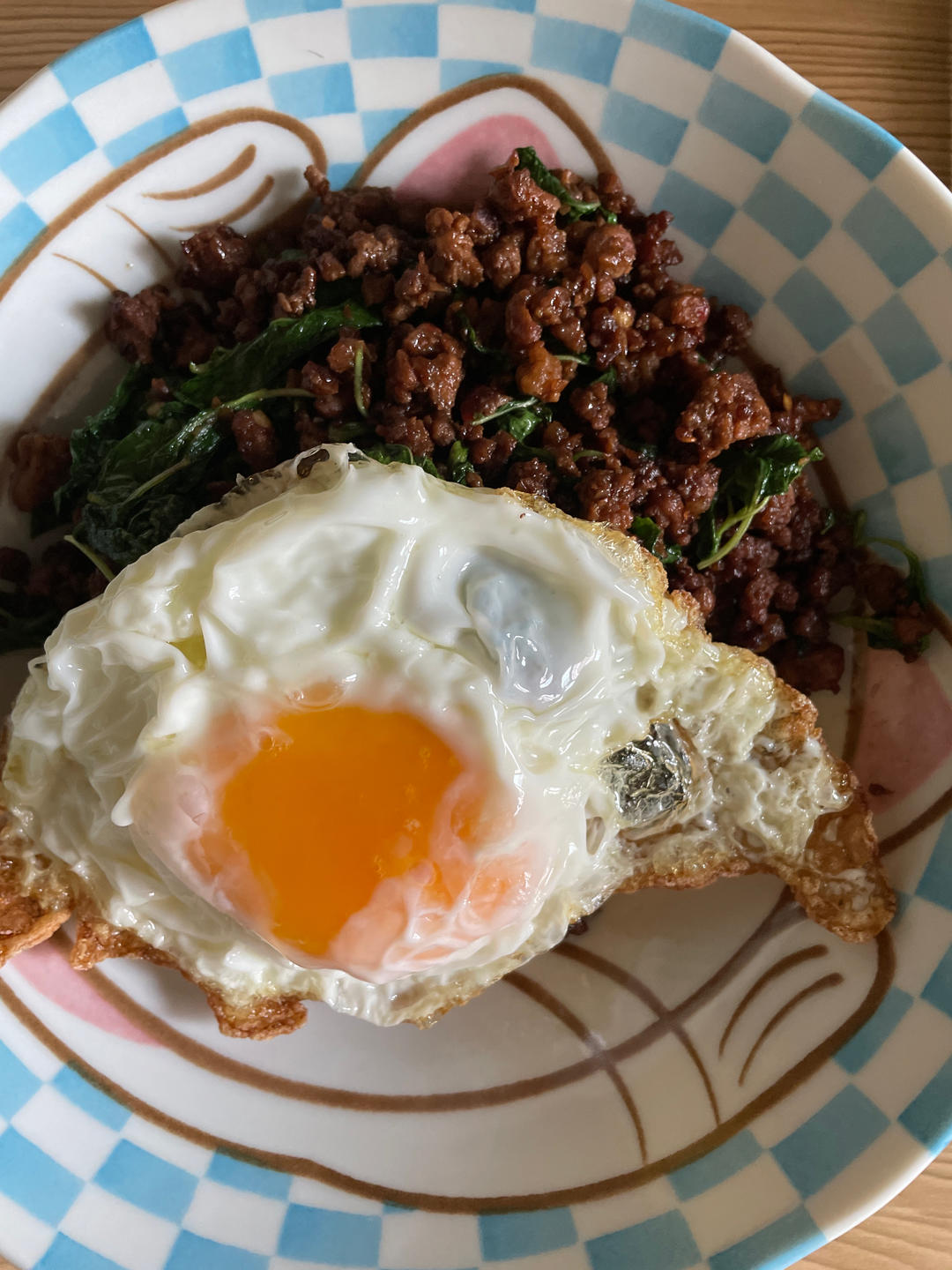自制打抛肉饭