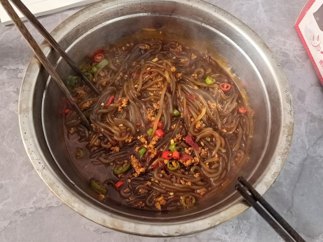 蚂蚁上树——肉沫粉条