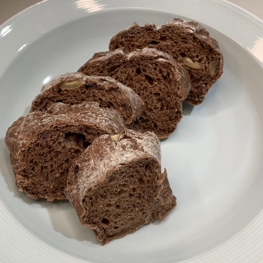 全麦亚麻籽核桃可可软欧