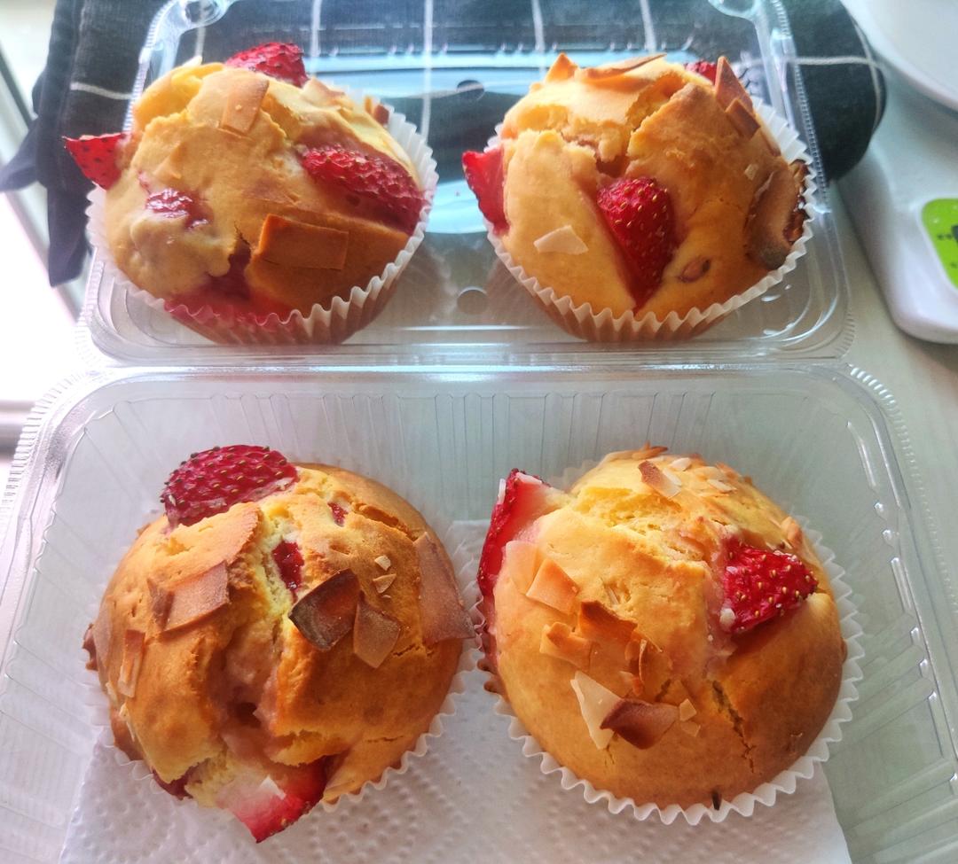 零失败！简单快手｜🍓草莓麦芬（ Muffin ）