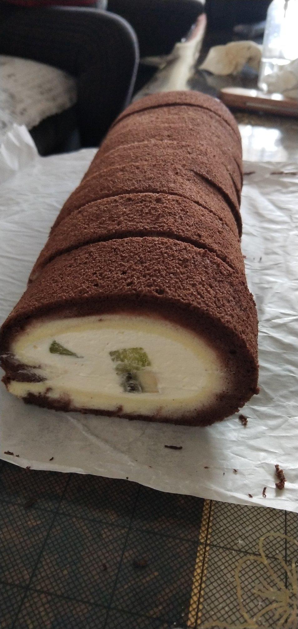 可可戚风蛋糕卷