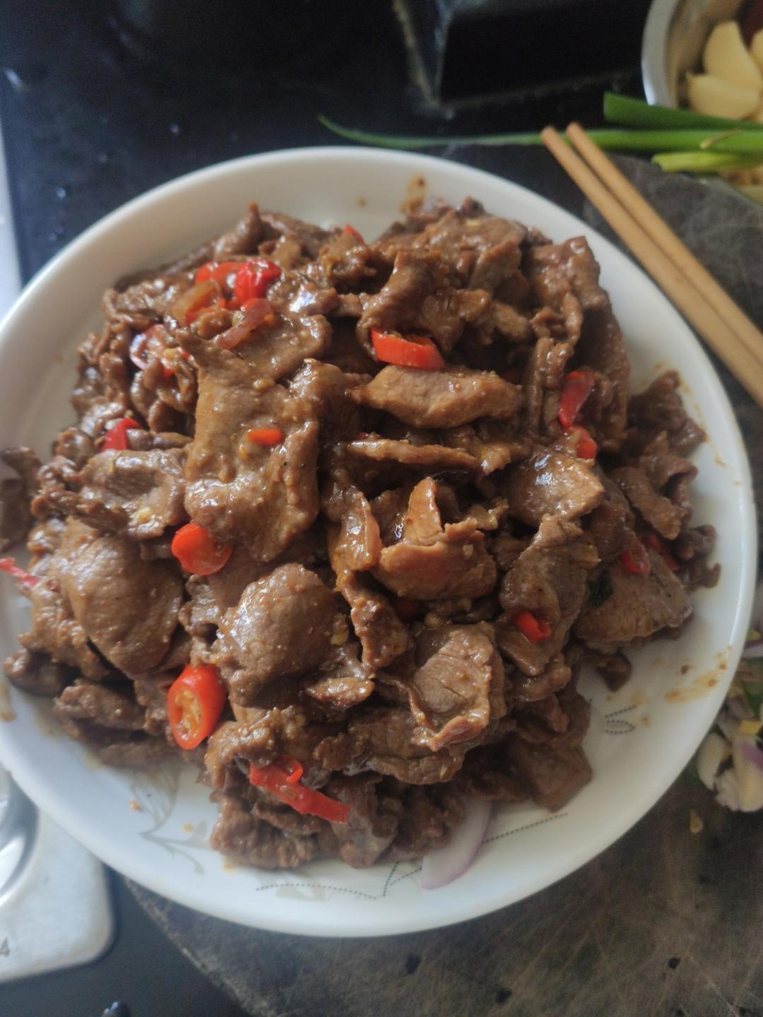 葱爆牛肉