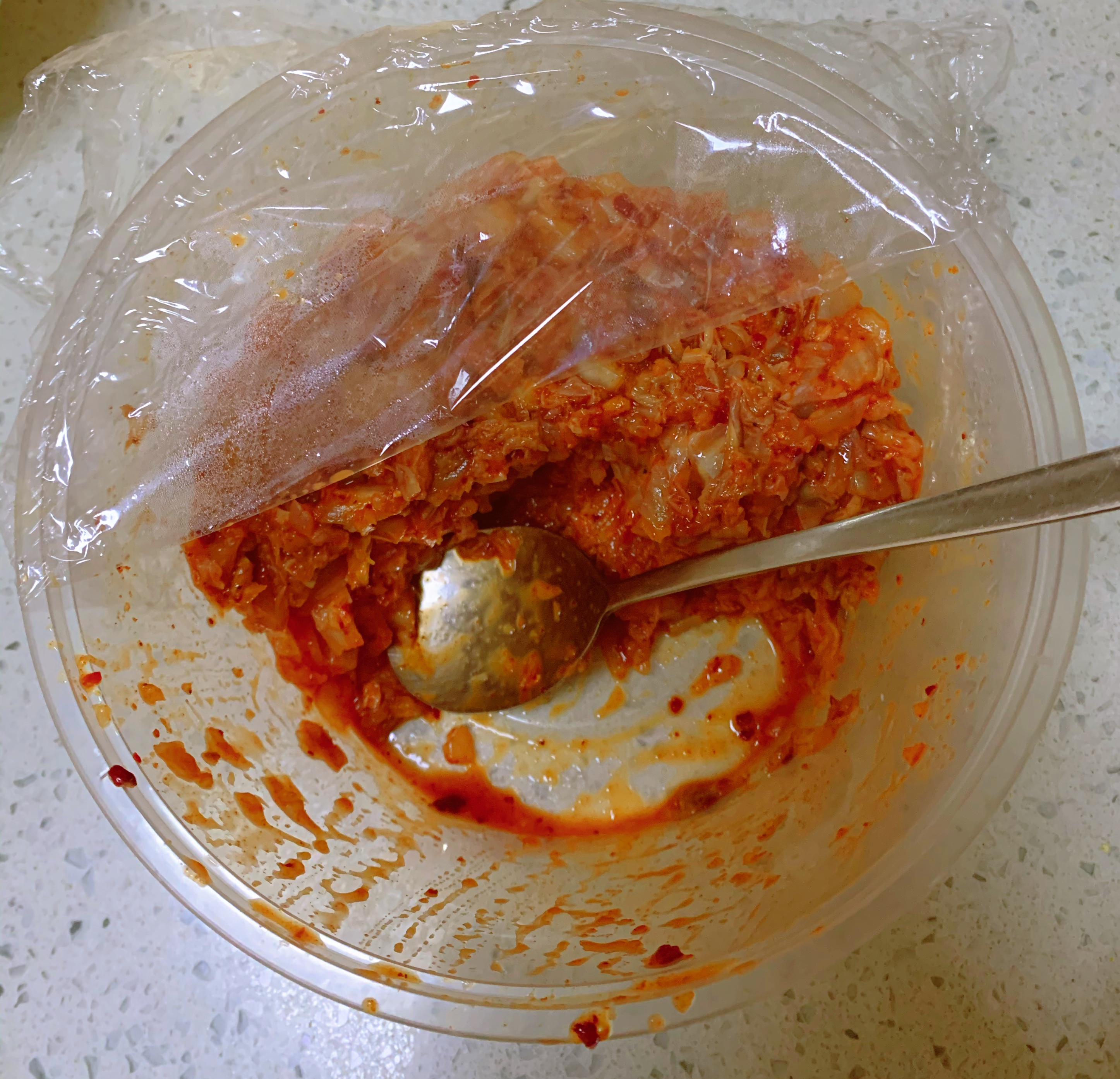 5分钟能吃上韩式泡菜饼的做法 步骤1
