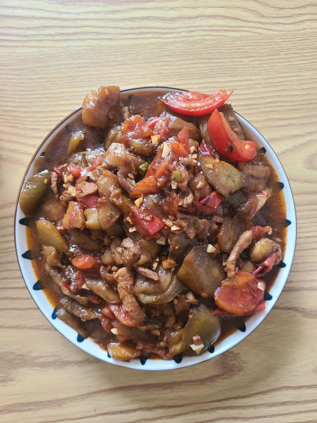 西红柿烧茄子