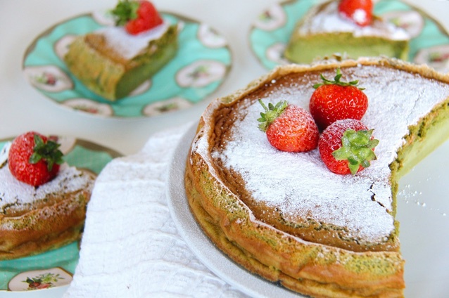 抹茶奶油蛋糕 Matcha Custard Cake