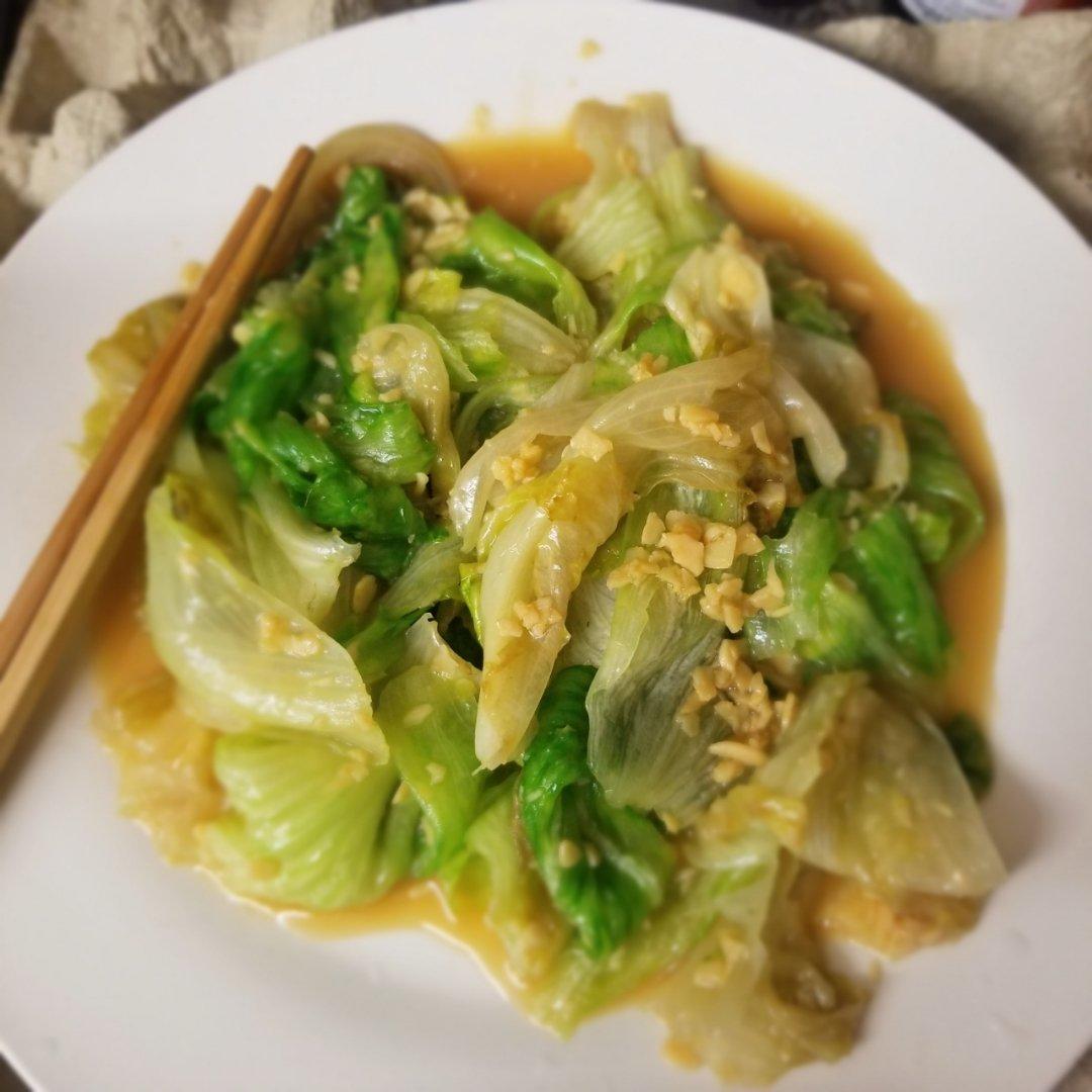 懒人蚝油蒜蓉生菜