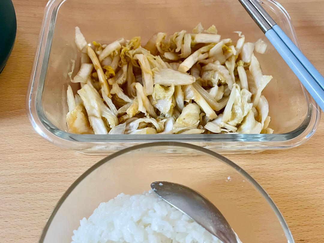懒人醋溜白菜微波炉版
