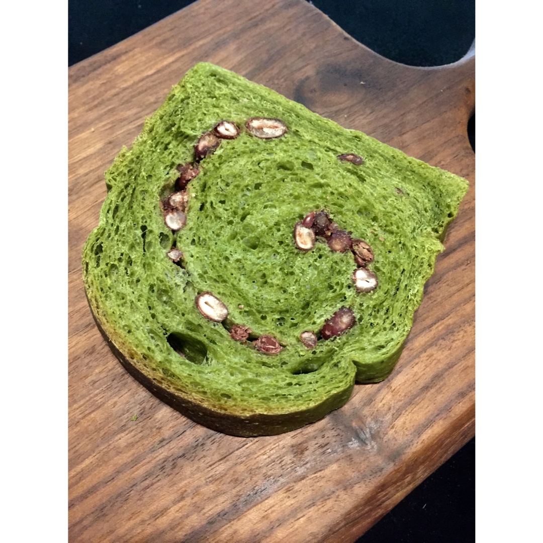 抹茶蜜豆土司