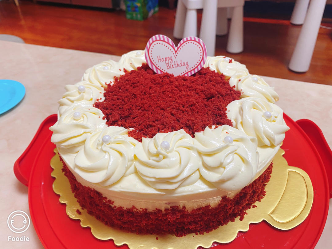 红丝绒蛋糕八寸乳酪霜