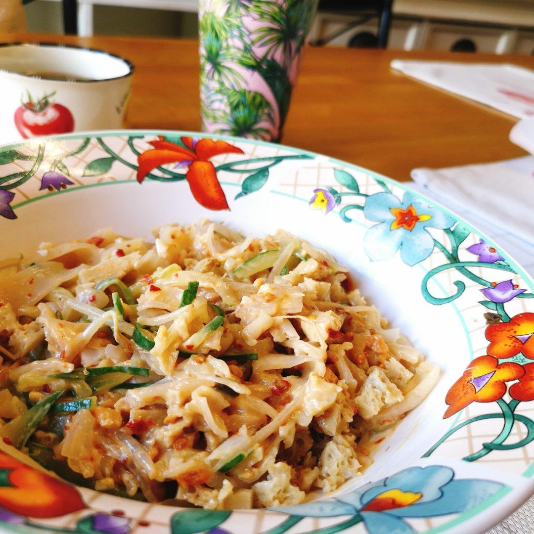 自制凉皮，面筋