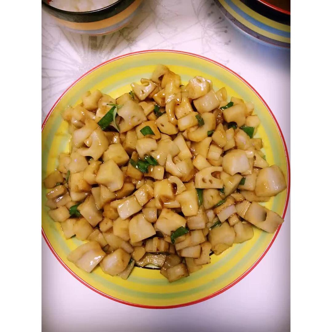 酸甜的开胃菜-  糖醋藕丁