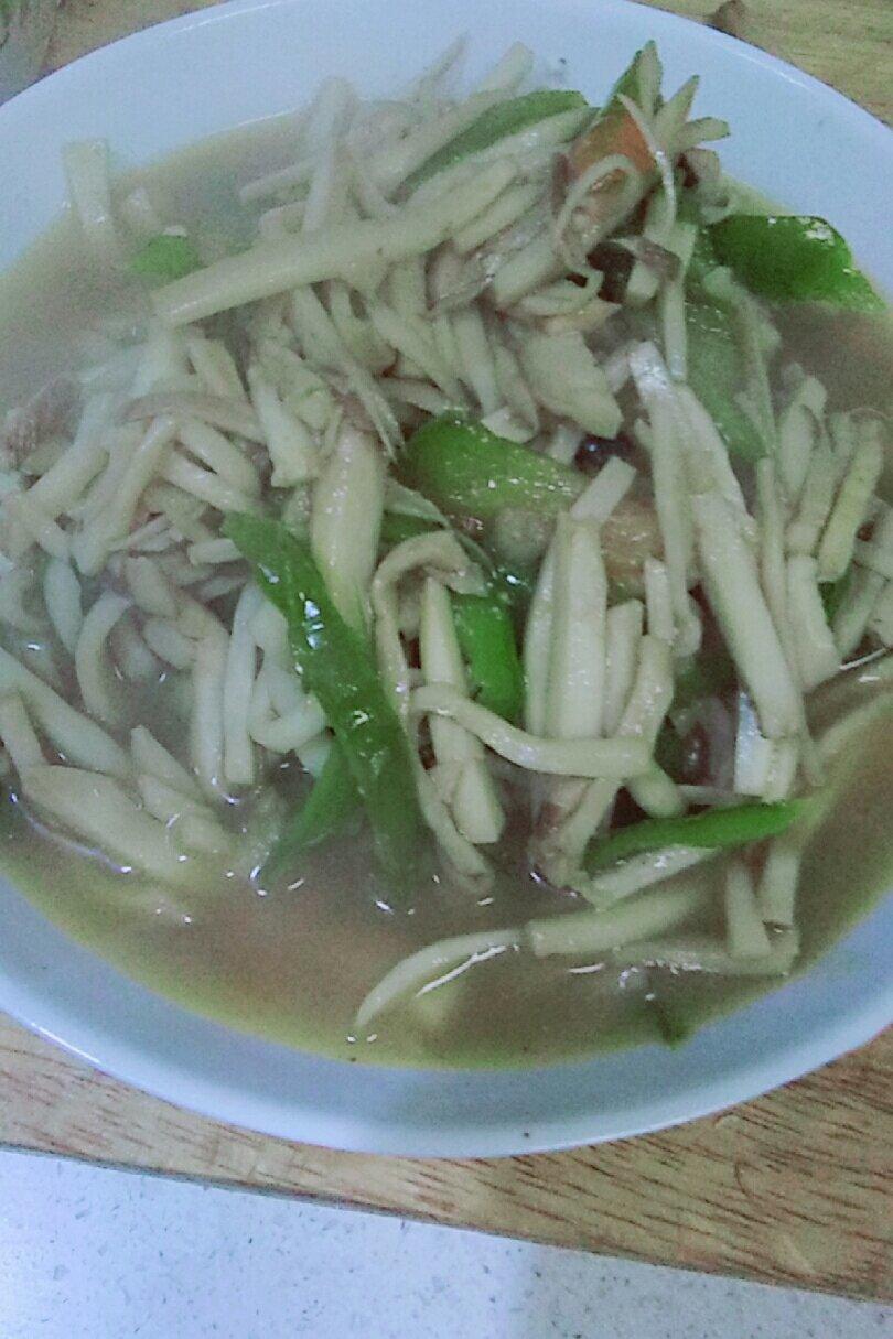 青椒素炒杏鲍菇