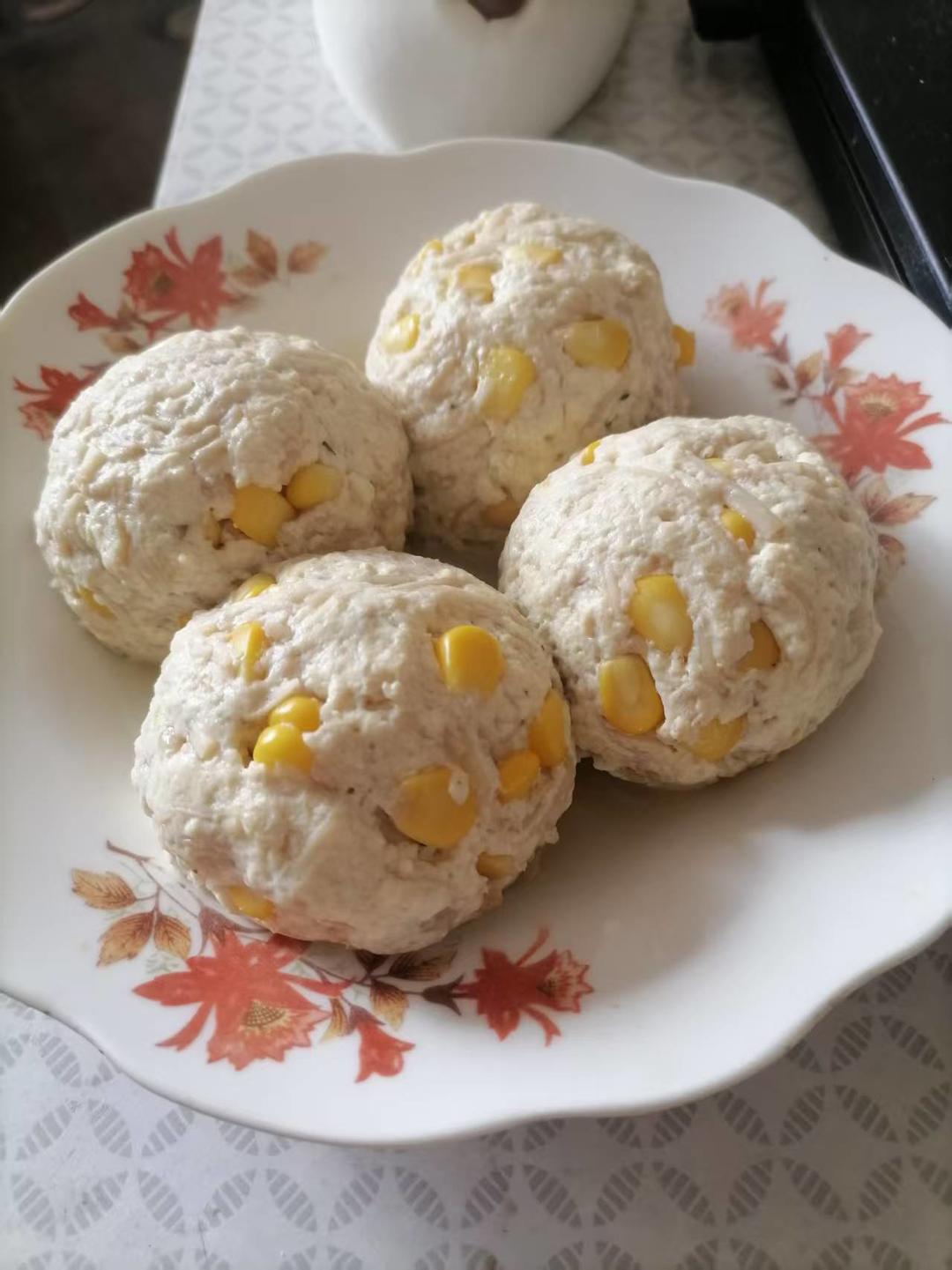 豆腐菜团子（金针菇版，纯素鸡胸肉）【无油低盐素食】