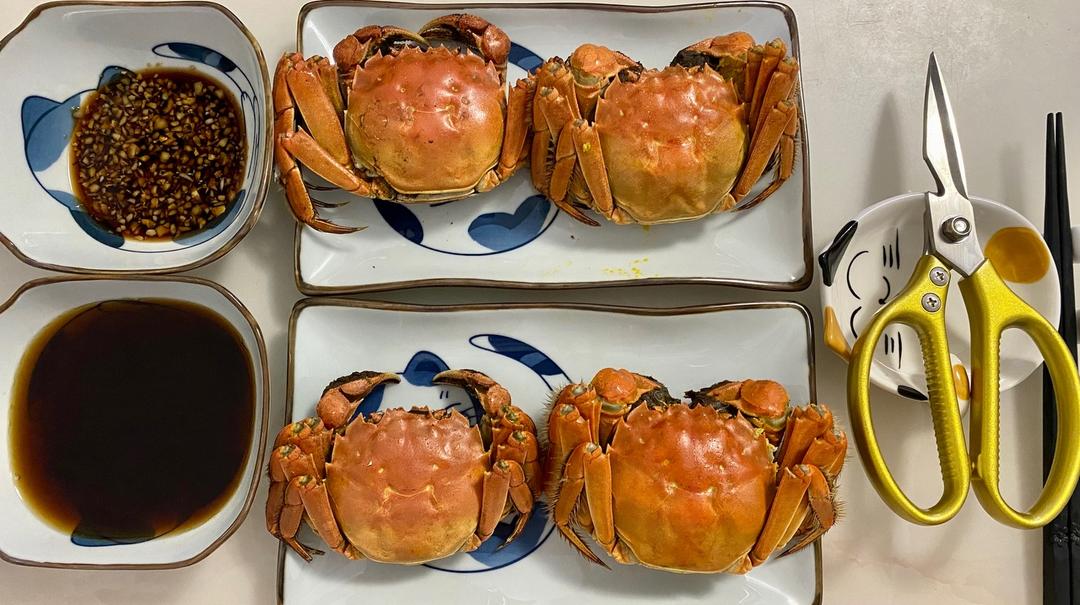 清蒸大闸蟹