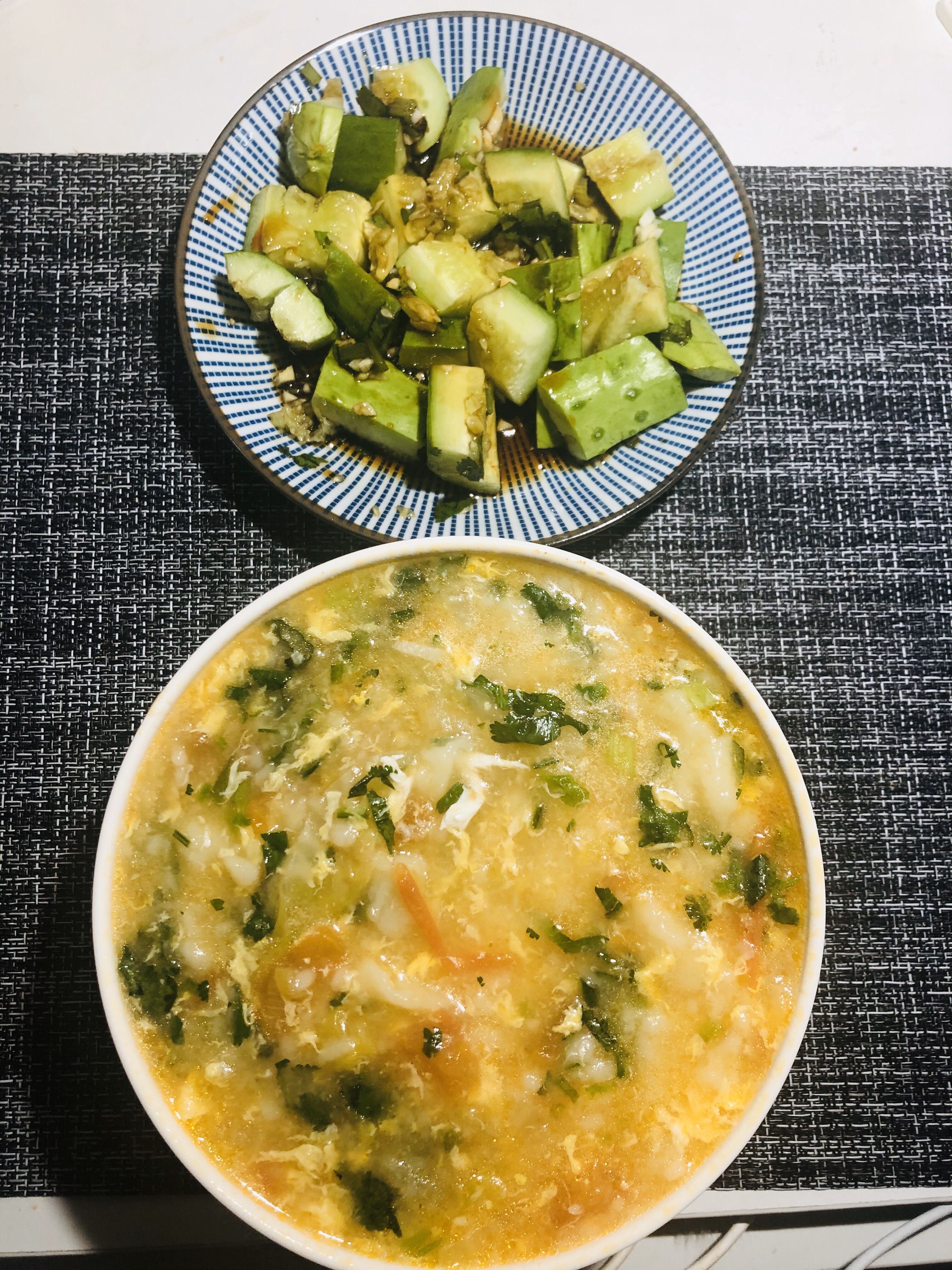 黄瓜疙瘩汤图片