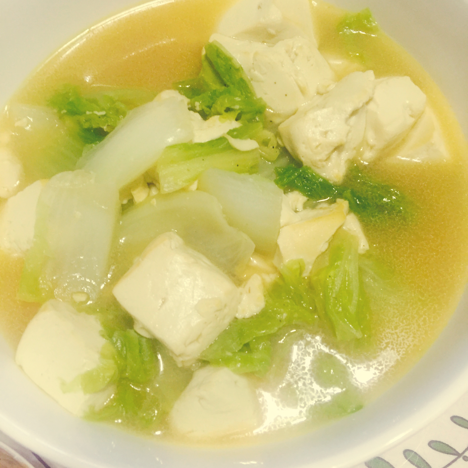 彩舟云淡做的白菜炖豆腐