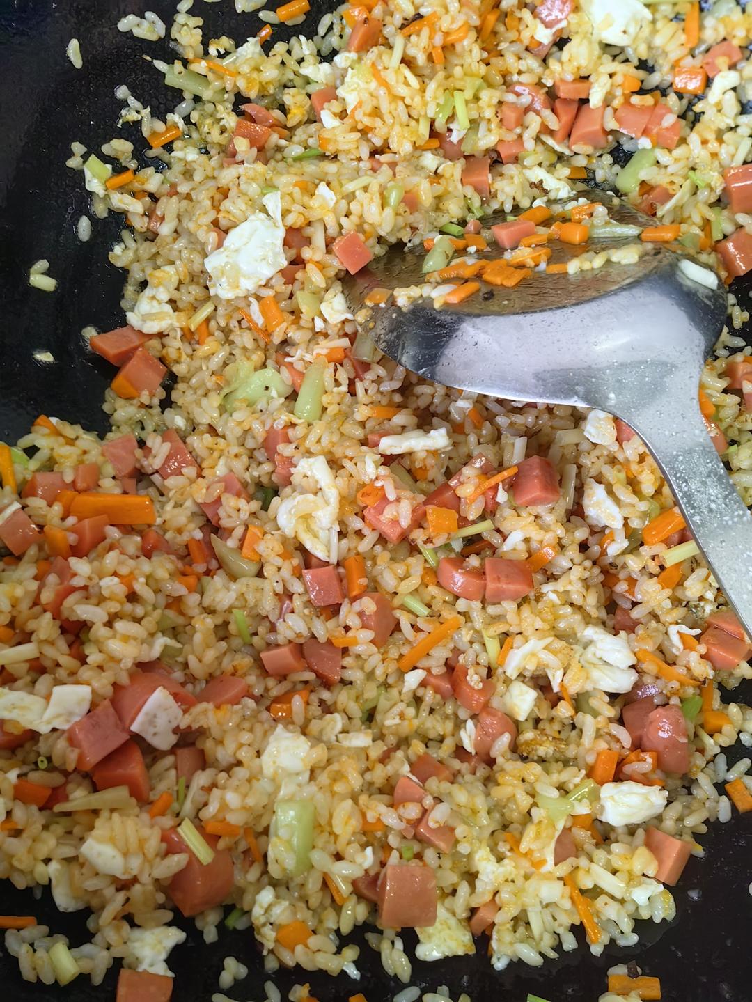 炒米饭蛋炒饭二十分钟快手家常