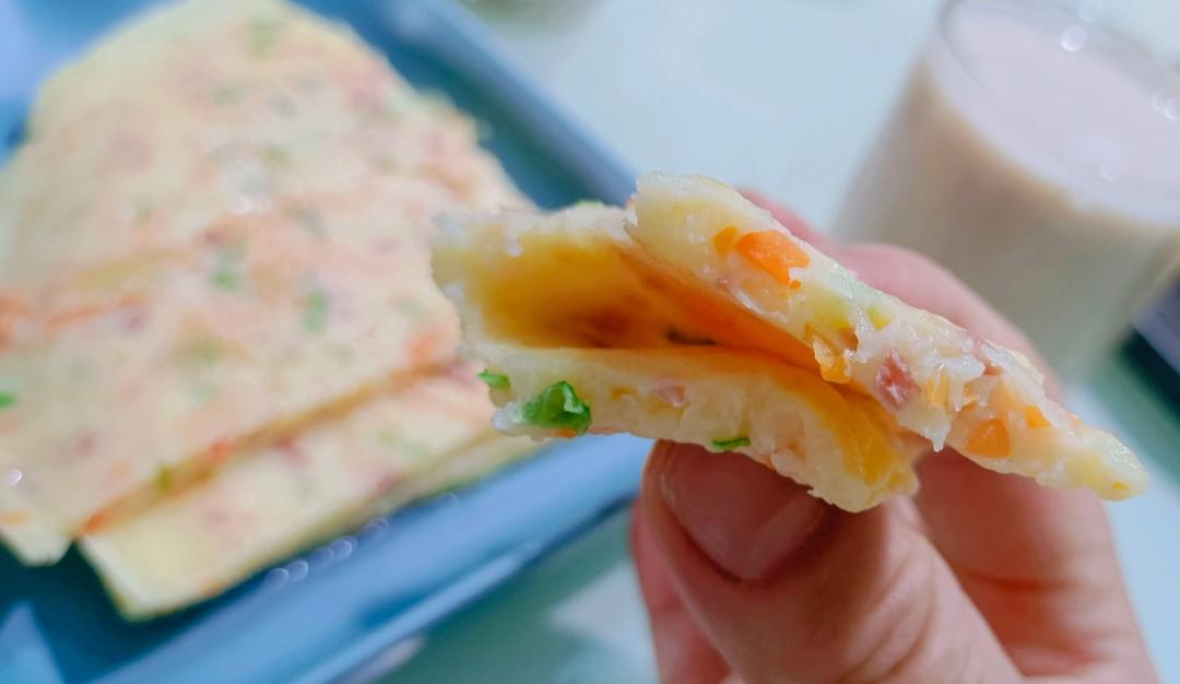 简单快手蔬菜鸡蛋煎饼
