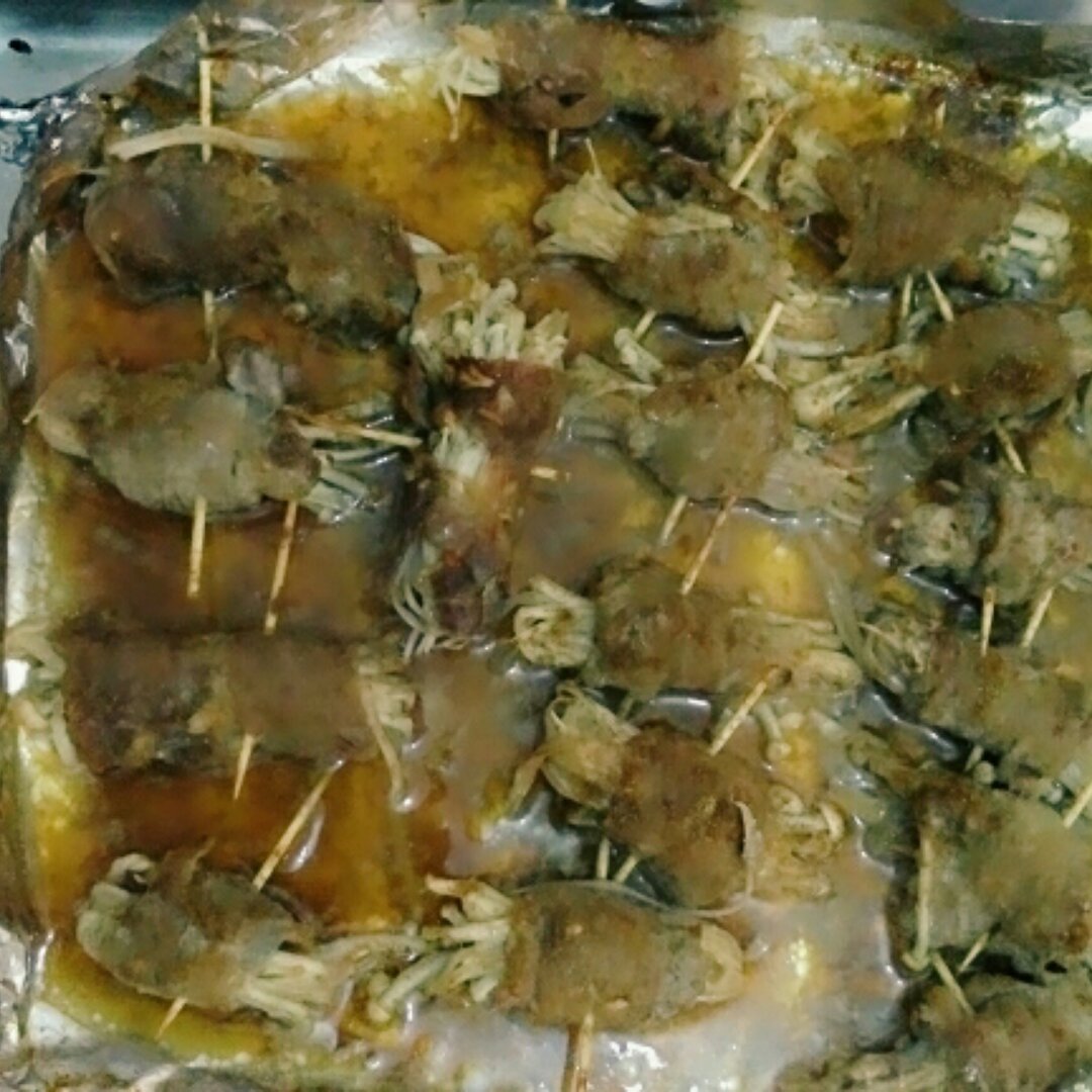 烤金针菇肥牛卷