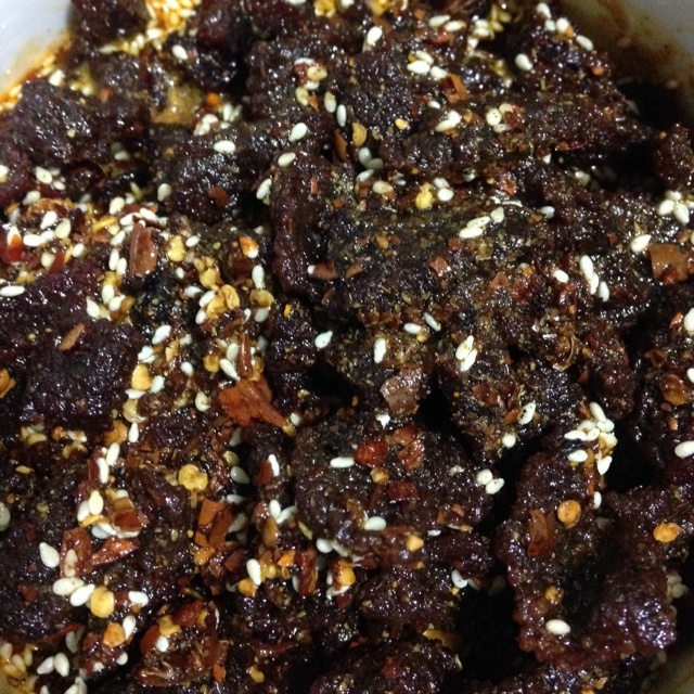 五香麻辣牛肉干