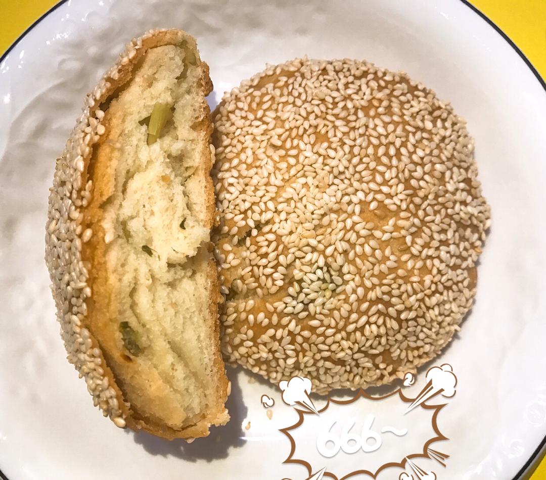 油酥葱香烧饼