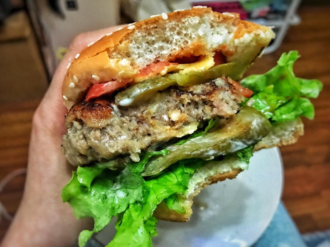 妞子囡囡做的日式出汁汉堡