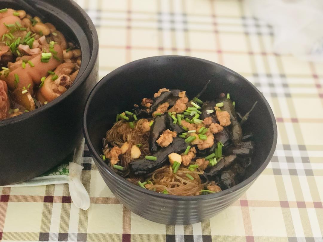 肉末茄子粉丝煲