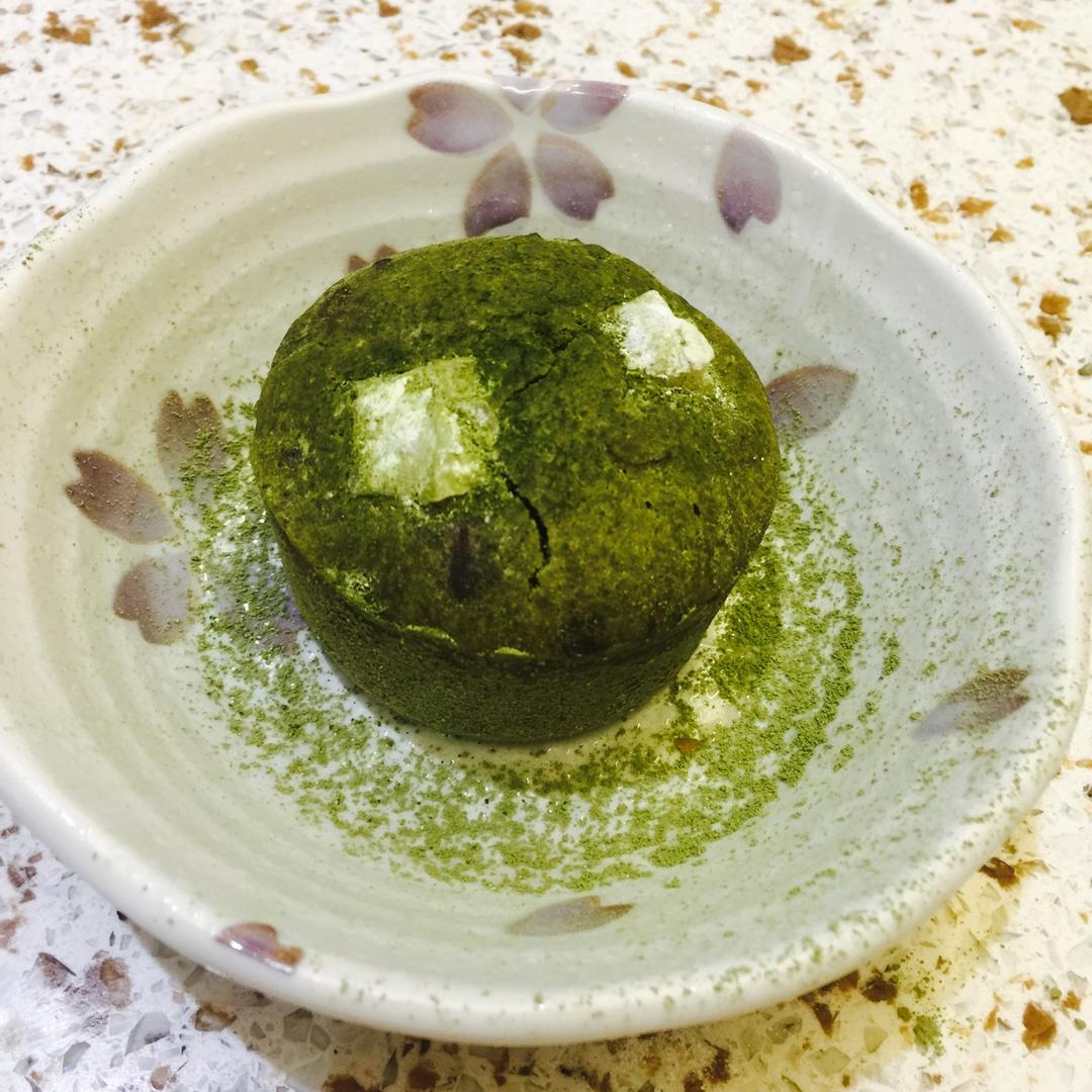 麻糬抹茶小红豆muffin