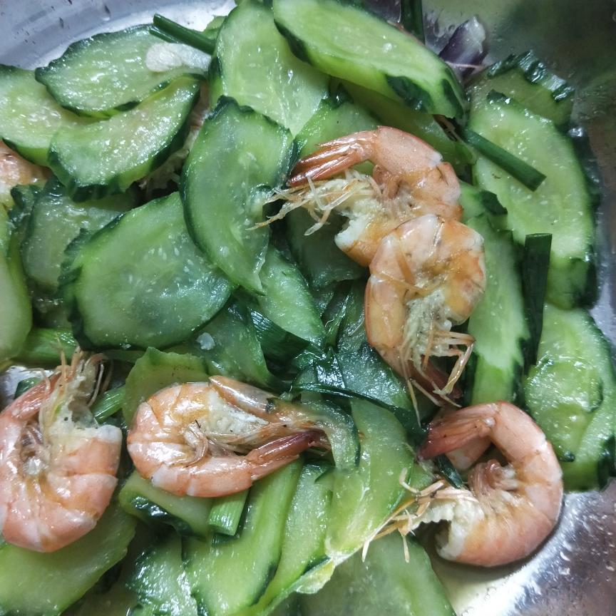 虾炒青瓜