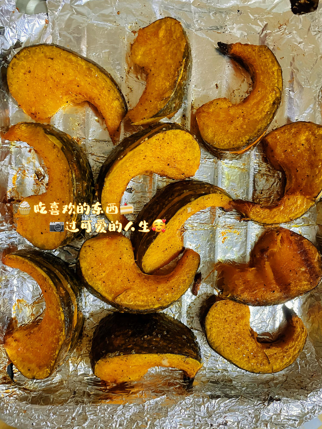 爆好吃❗️低脂烤南瓜！又甜又糯馋哭了