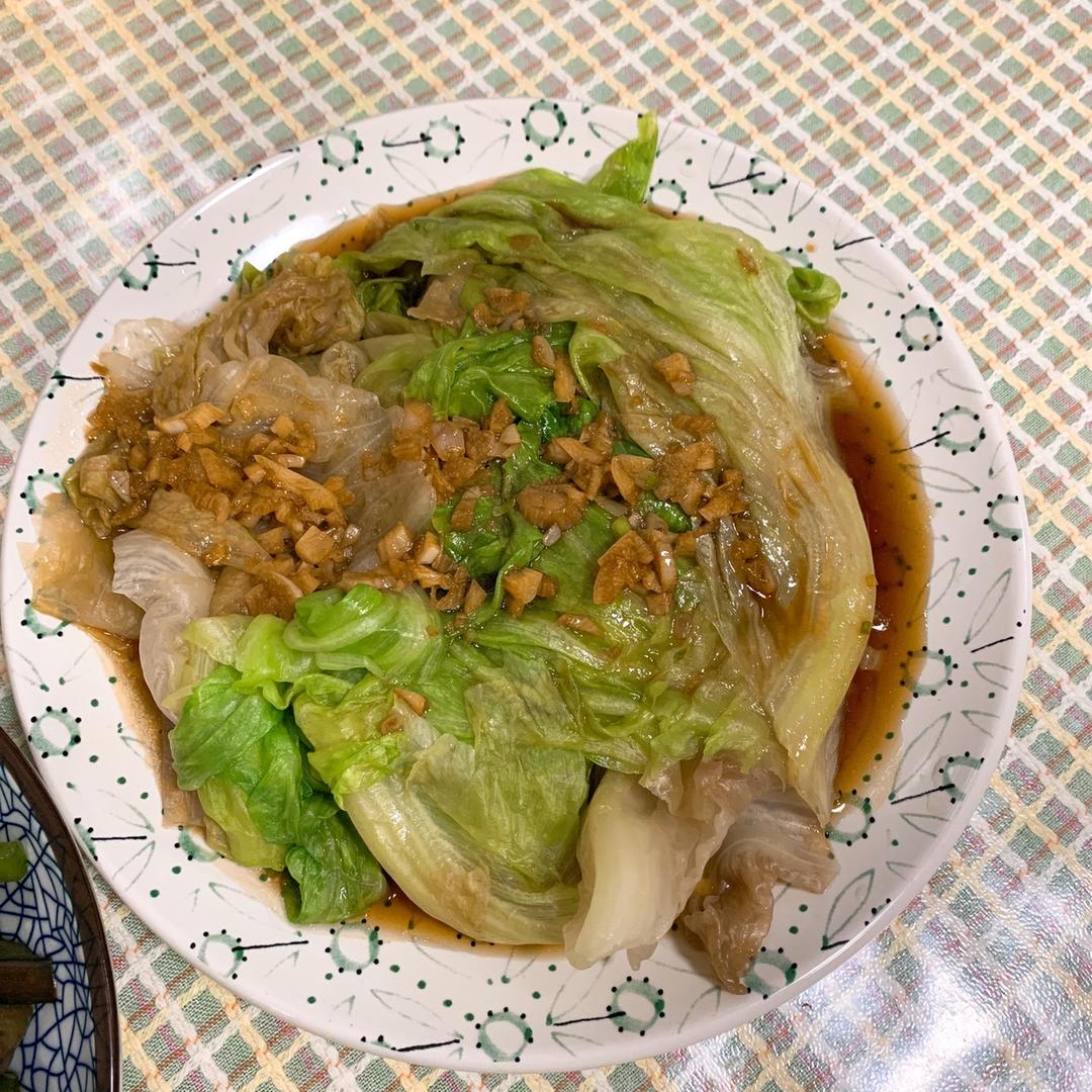 白灼西生菜