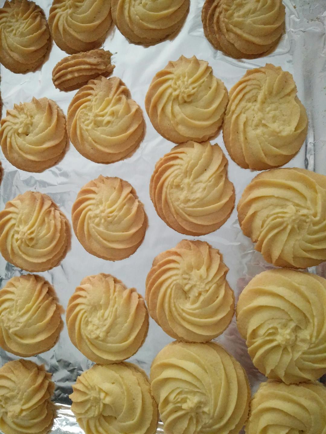 手机用户7152o58w做的原味黄油曲奇饼干