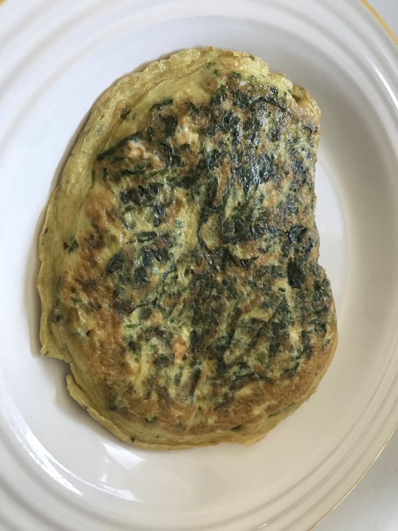 【减脂期】无油菠菜鸡蛋饼