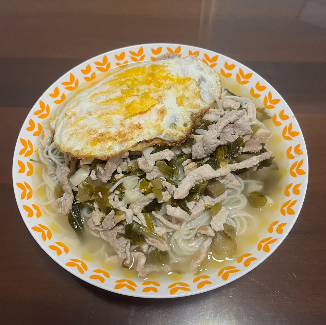 雪菜肉丝面