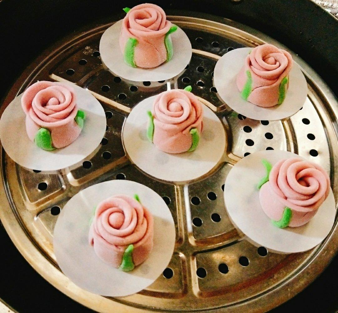 玫瑰花馒头