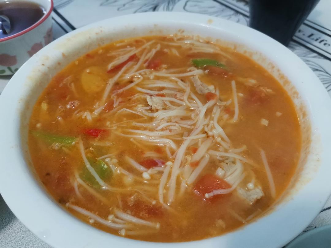🍅开胃的番茄滑肉片汤