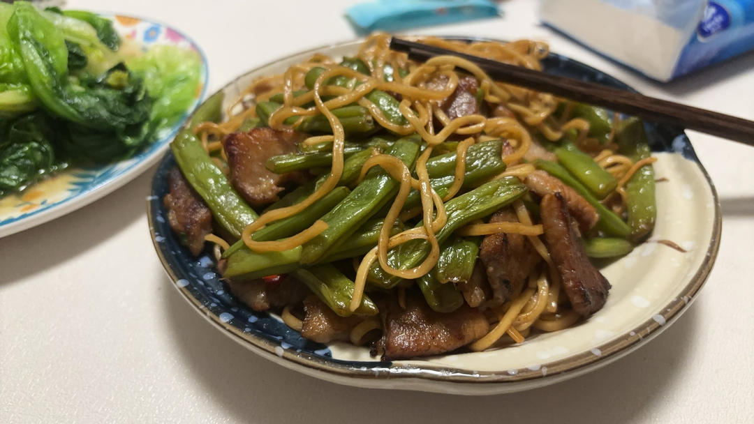 地道老北京扁豆焖面 豆角焖面 太好吃小心吃撑哦