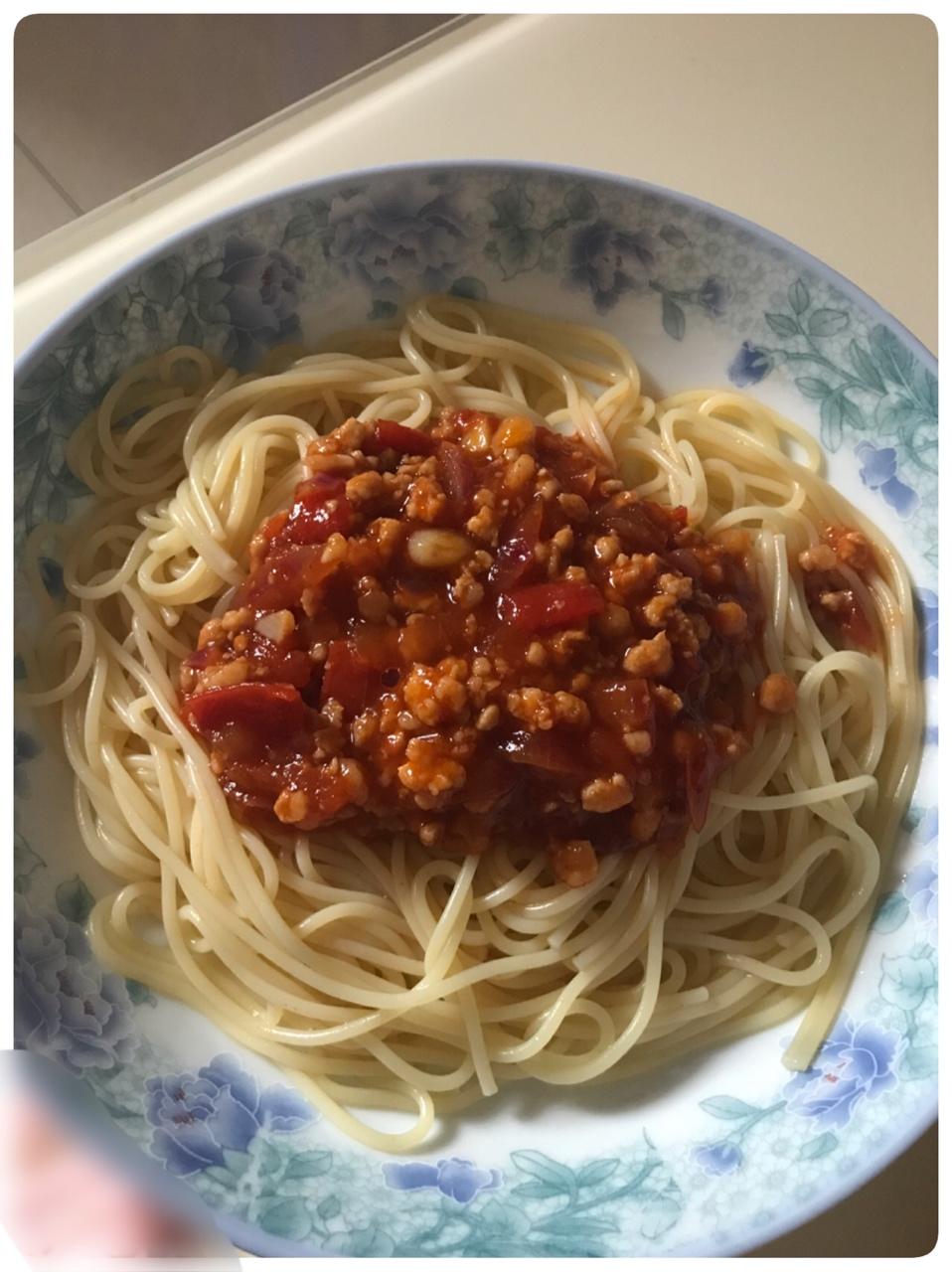 番茄肉酱意大利面