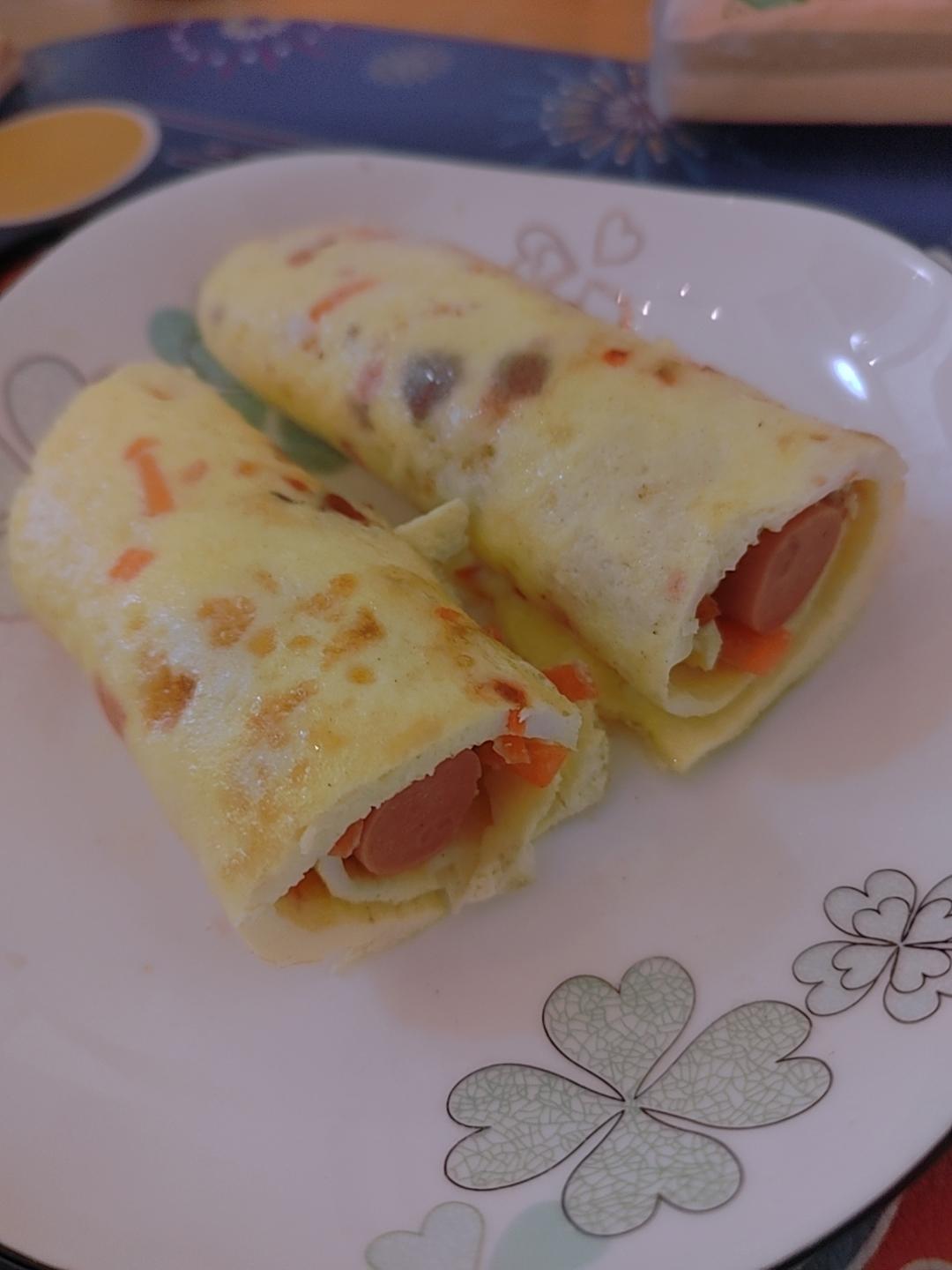 胡萝卜厚蛋烧