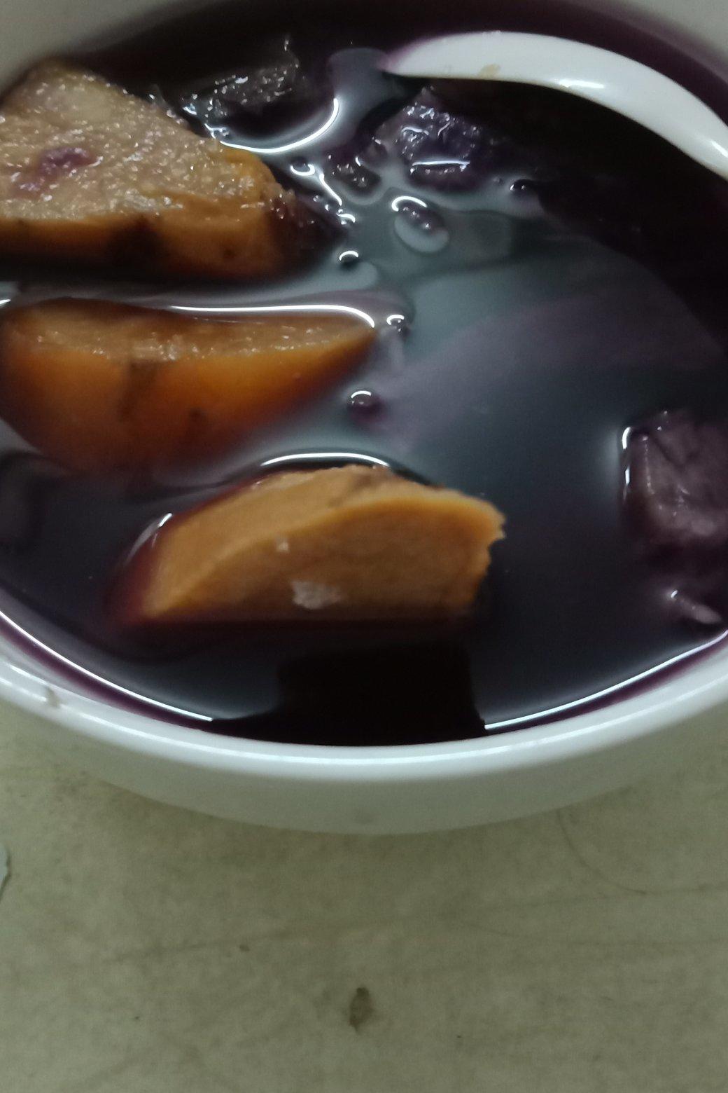 红薯紫薯姜糖水