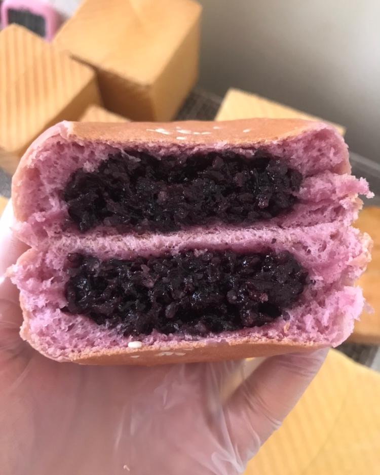日式紫薯紫糯米包