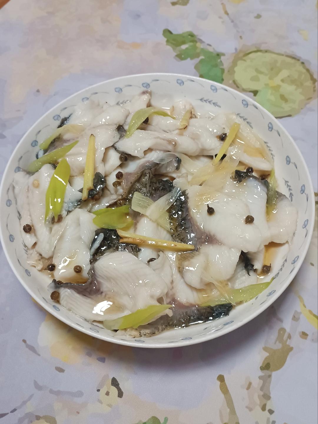 花椒蒸鱼片