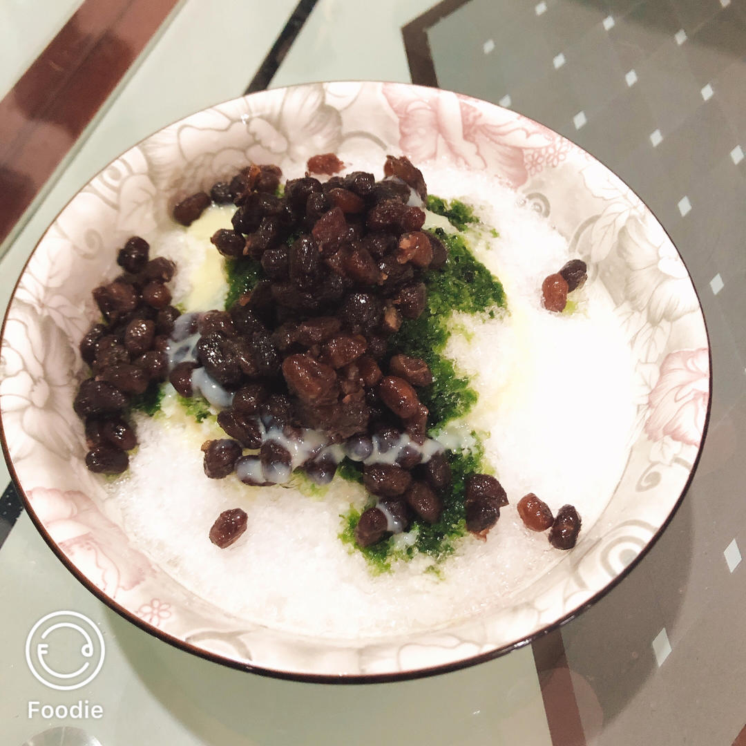 白玉抹茶刨冰（宇治金时）