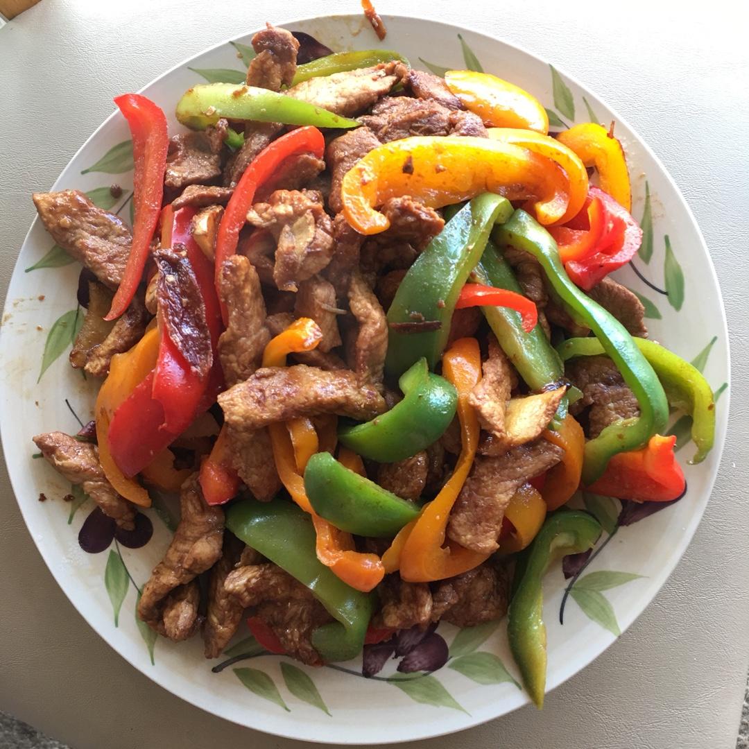 青椒炒肉丝